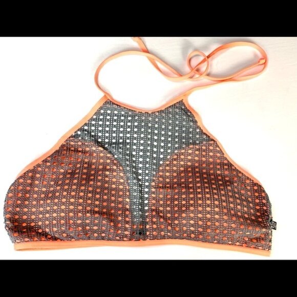 LA VIE EN ROSE AQUA - Hight Neck Binki Top - Picture 1 of 6